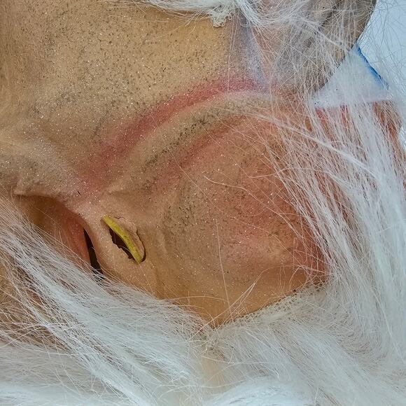 VTG 2002 The Paper Magic Group Halloween Wizard Mask Synthetic Hair RARE Prop - Picture 4 of 4